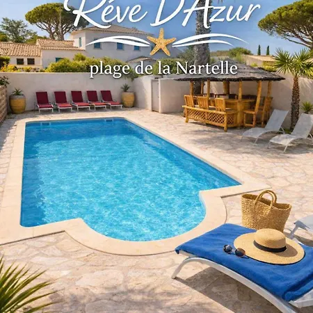 De La Nartelle- 20m2- Piscine Partagée - Parking - Bbq -calme&détente Au Rêve D'azur à Quelques Pas De La Plage- Check-in 20h Maximum Hébergement de vacances Sainte-Maxime