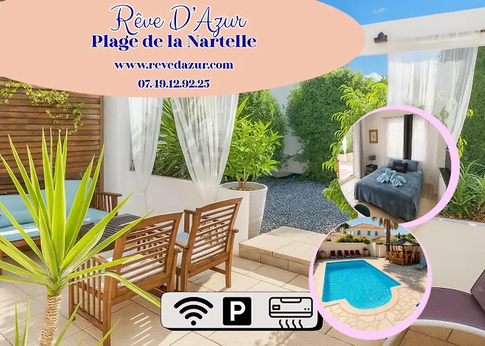 20m2 Cosy Bord De - Piscine Partagee - Parking - Bbq - Draps Inclus Holiday home Sainte-Maxime